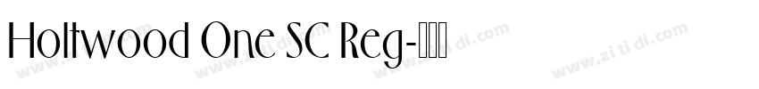 Holtwood One SC Reg字体转换